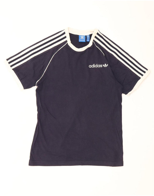 T-shirt Adidas da uomo Top Small in cotone blu navy