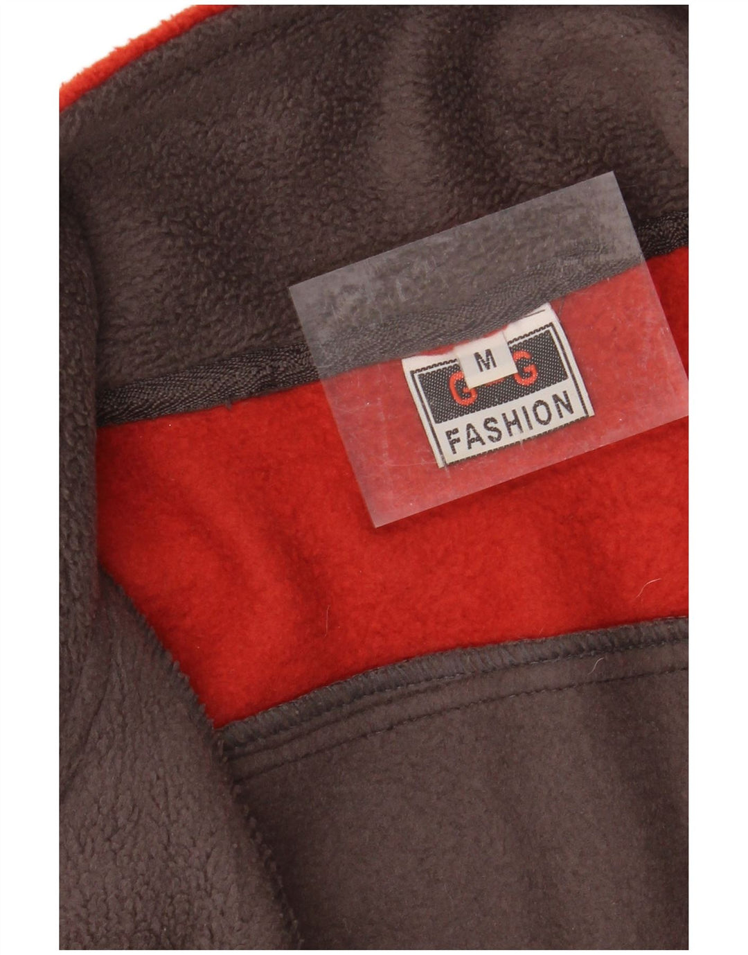 VINTAGE Mens Fleece Jacket UK 38 Medium Grey Colourblock