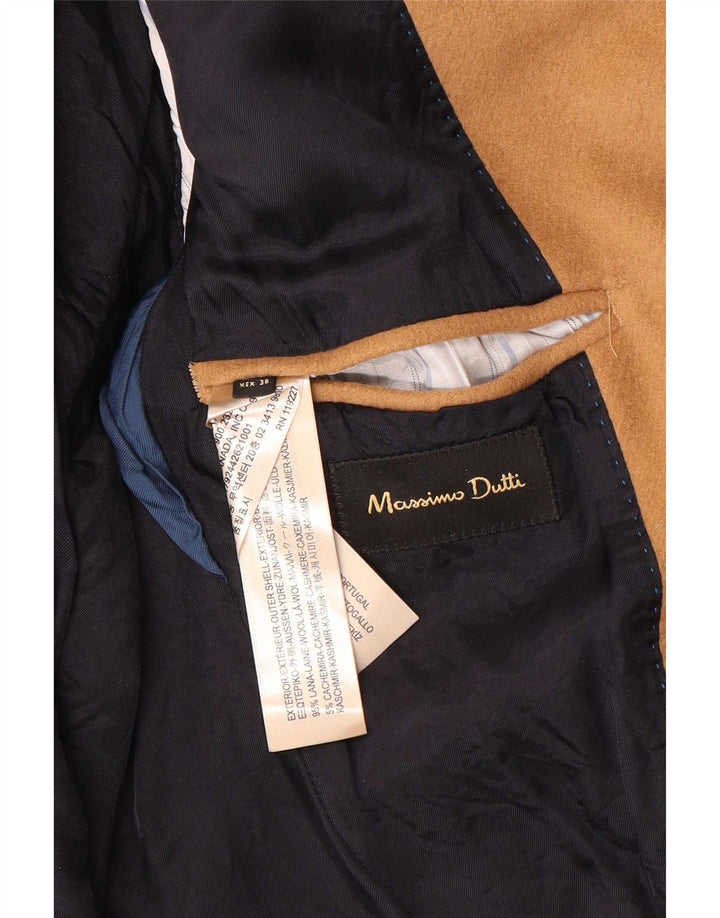 Soprabito da uomo a 3 bottoni Massimo Dutti EU 48 Lana beige medio