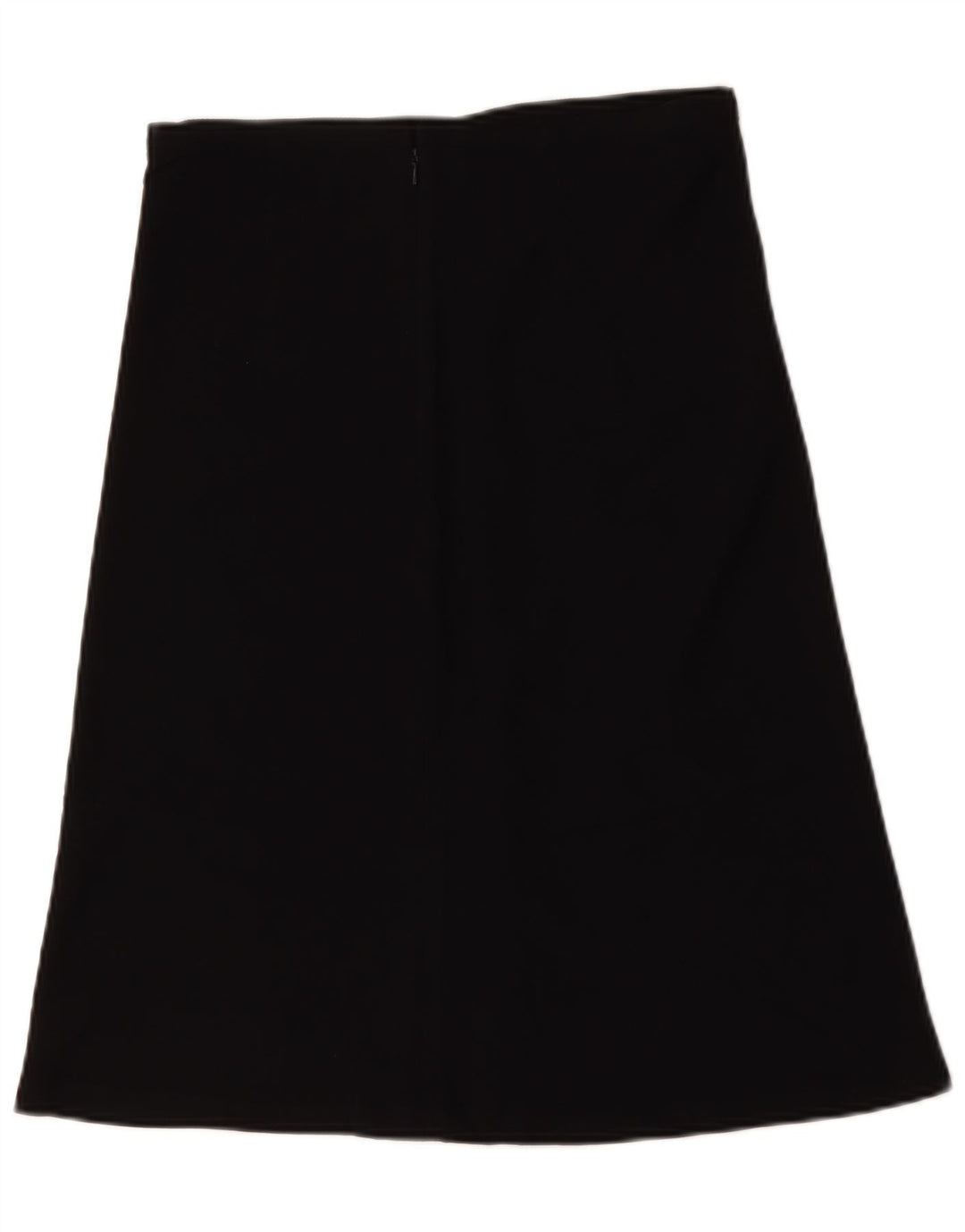 Gonna a trapezio da donna vintage W30 in viscosa nera media