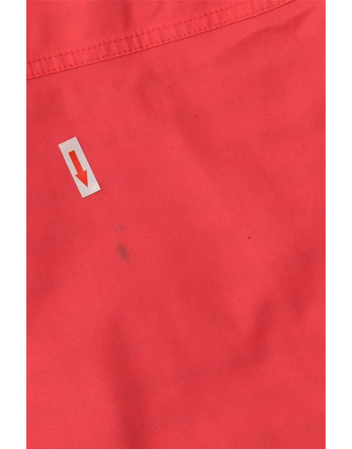 Giacca antipioggia con cappuccio da donna Joules UK 12 cotone rosa medio