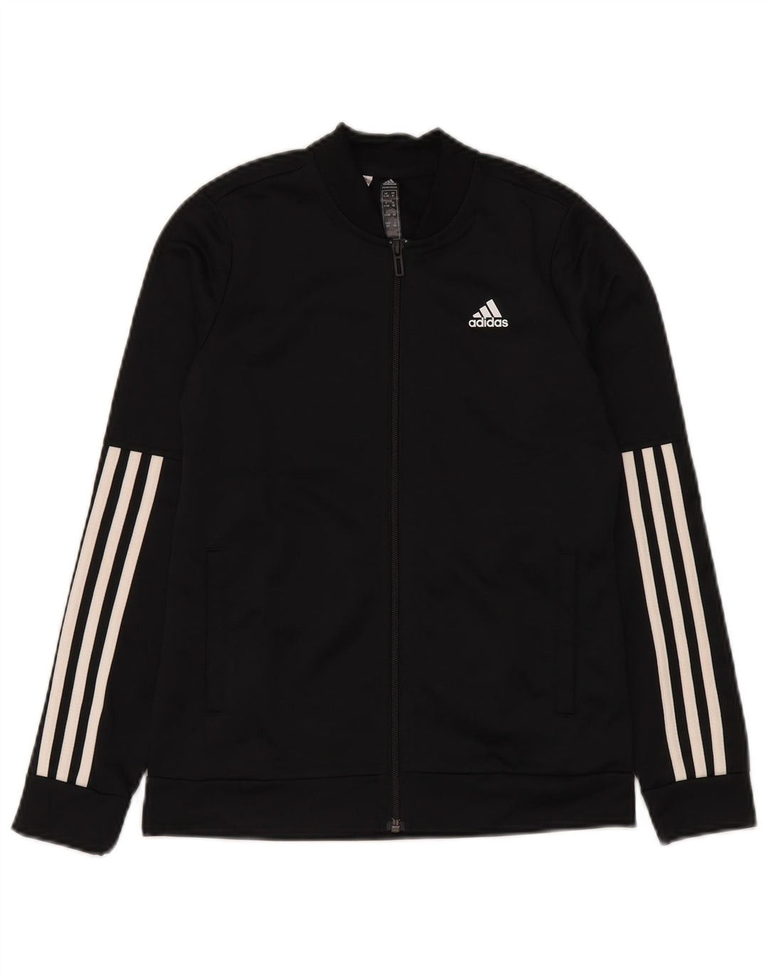 Giacca da ginnastica Adidas Primegreen da ragazzo 11-12 anni in poliestere nero