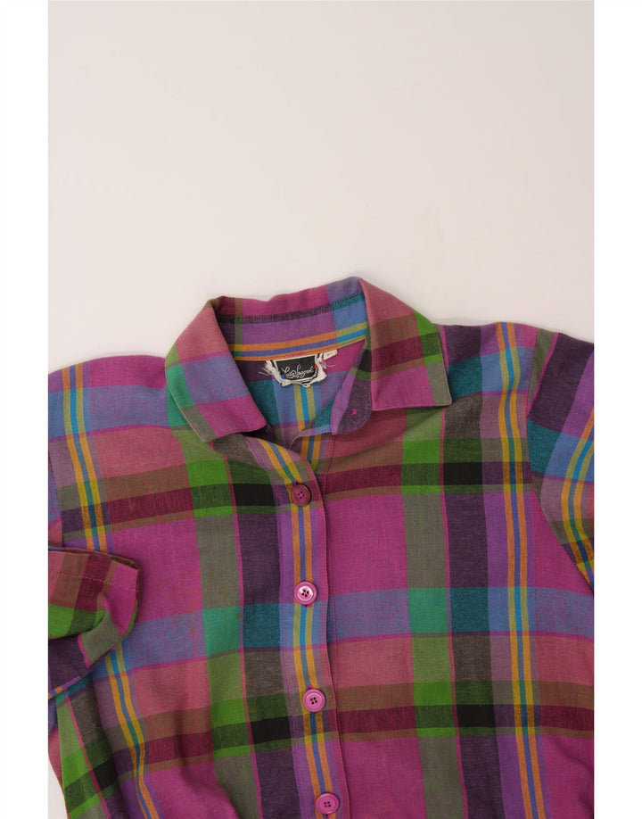 LUISA SPAGNOLI Womens Shift Dress IT 46 Large Pink Check Vintage Luisa Spagnoli and Second-Hand Luisa Spagnoli from Messina Hembry 