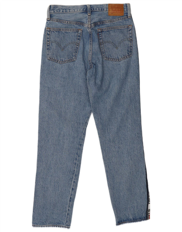 LEVI'S Jeans dritti con grafica 501 da donna W28 L27 Blu