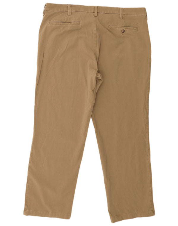 Pantaloni chino dritti da uomo dalla vestibilità classica Dockers W40 L29 in cotone beige