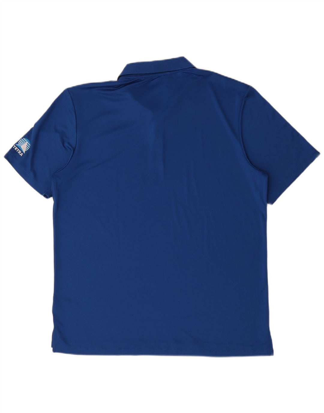Polo Adidas da uomo grande in poliestere blu