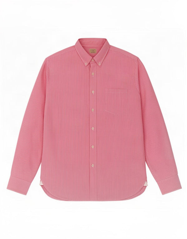 J. Crew Mens Shirt Size 15 1/2 Medium Pink Pinstripe Cotton