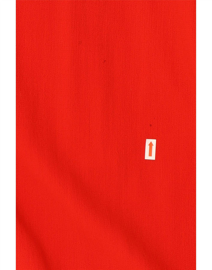 Abito a trapezio a maniche lunghe da donna Fendi UK 18 XL Lana rossa