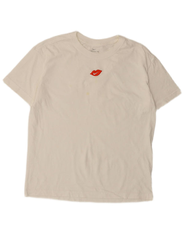 T-shirt da uomo NIKE Top piccola bianca