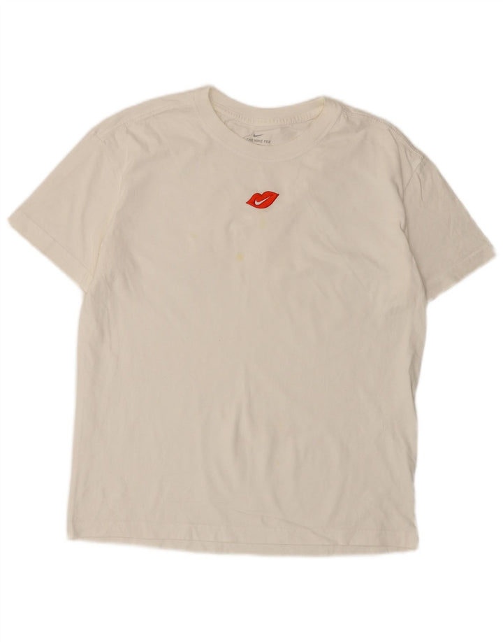 T-shirt da uomo NIKE Top piccola bianca