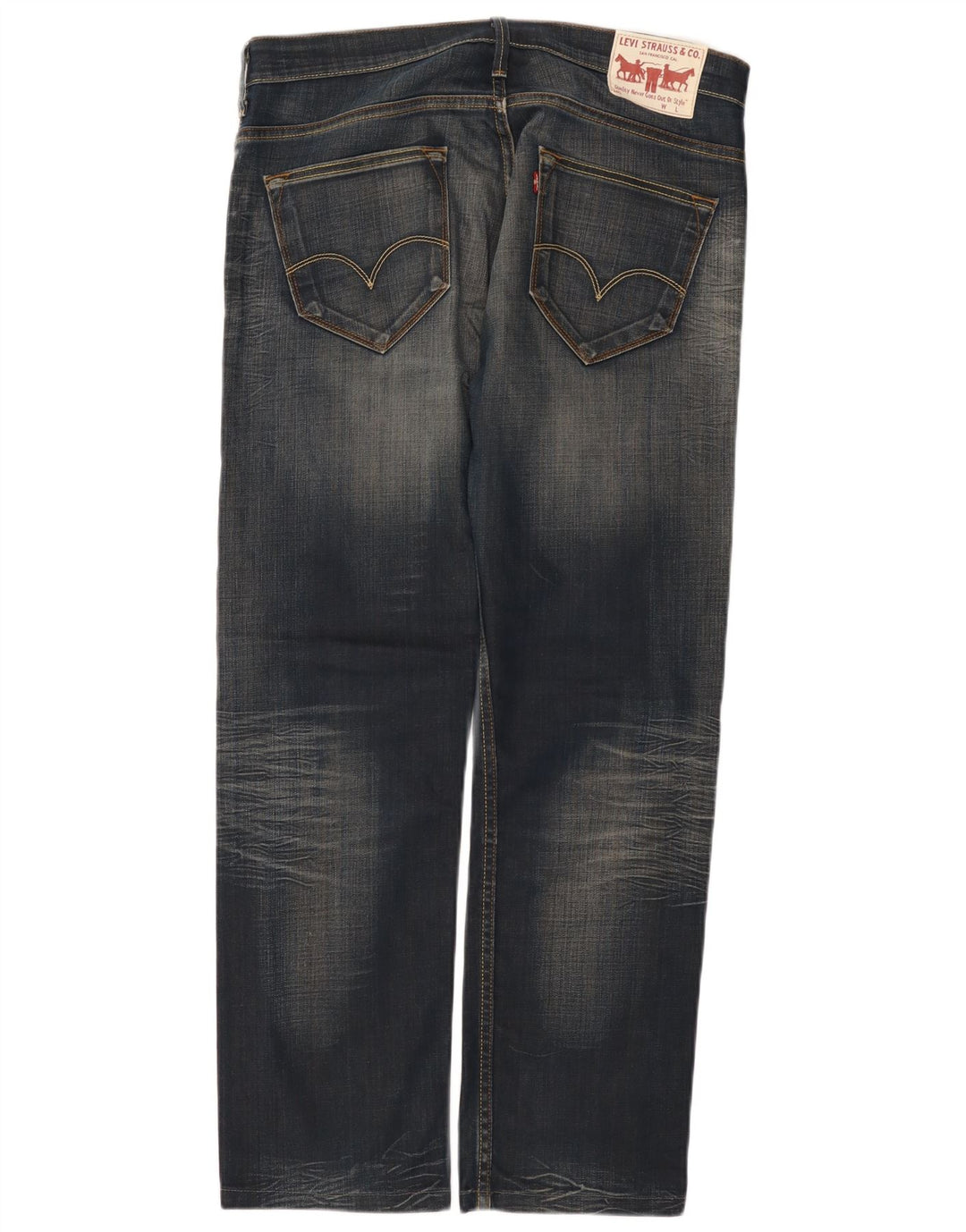 Levi's Uomo 504 Jeans dritti W33 L29 Cotone Blu
