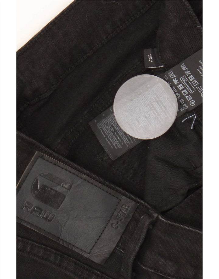Jeans dritti slim da uomo G-Star W31 L32 cotone nero