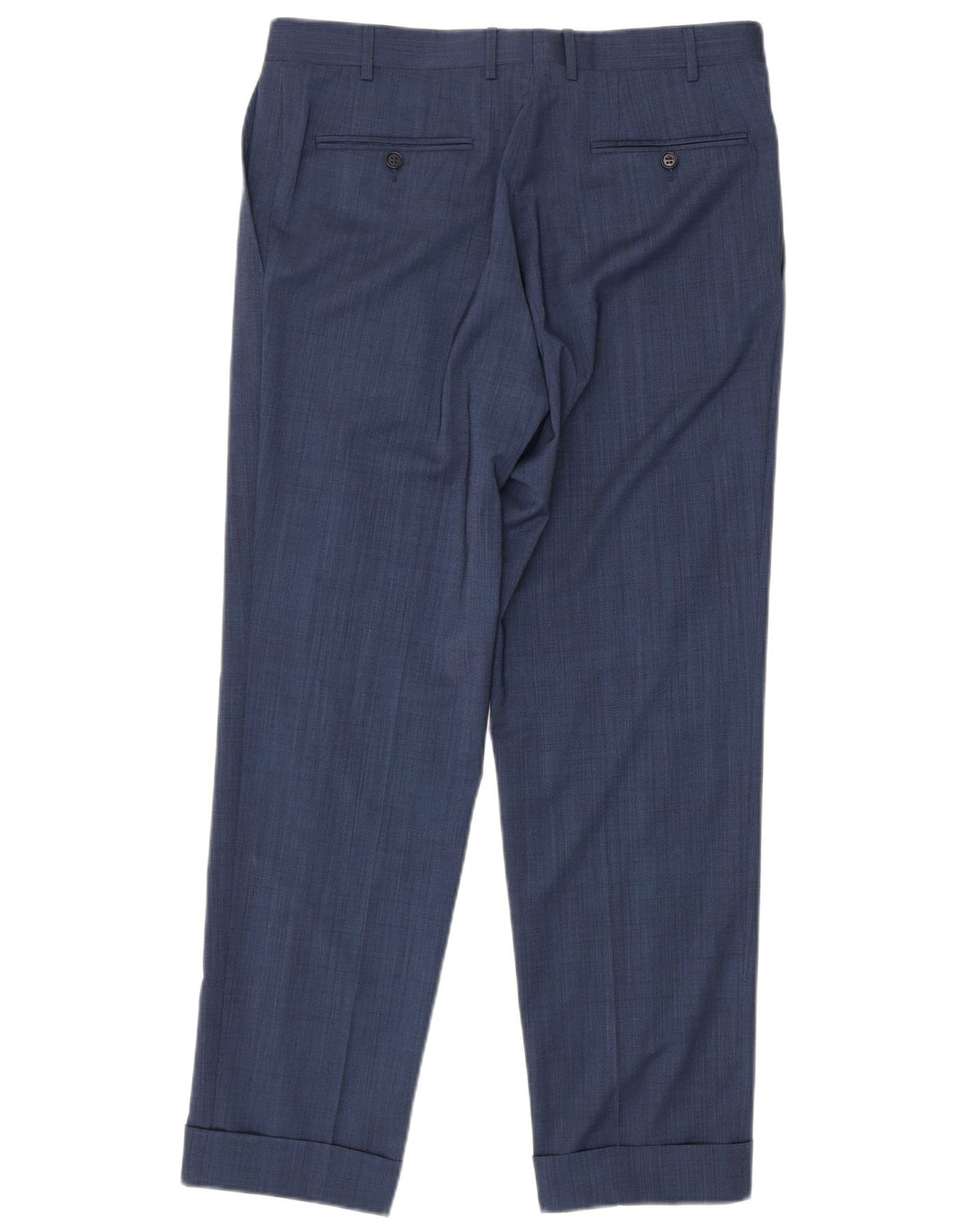 Abito Canali Uomo 2 Bottoni 2 Pezzi IT 50 Large W34 L30 Blu Navy Lana