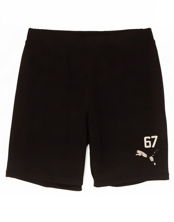 Pantaloncini sportivi Puma da donna Dri Fit UK 14 Large Nero Poliestere