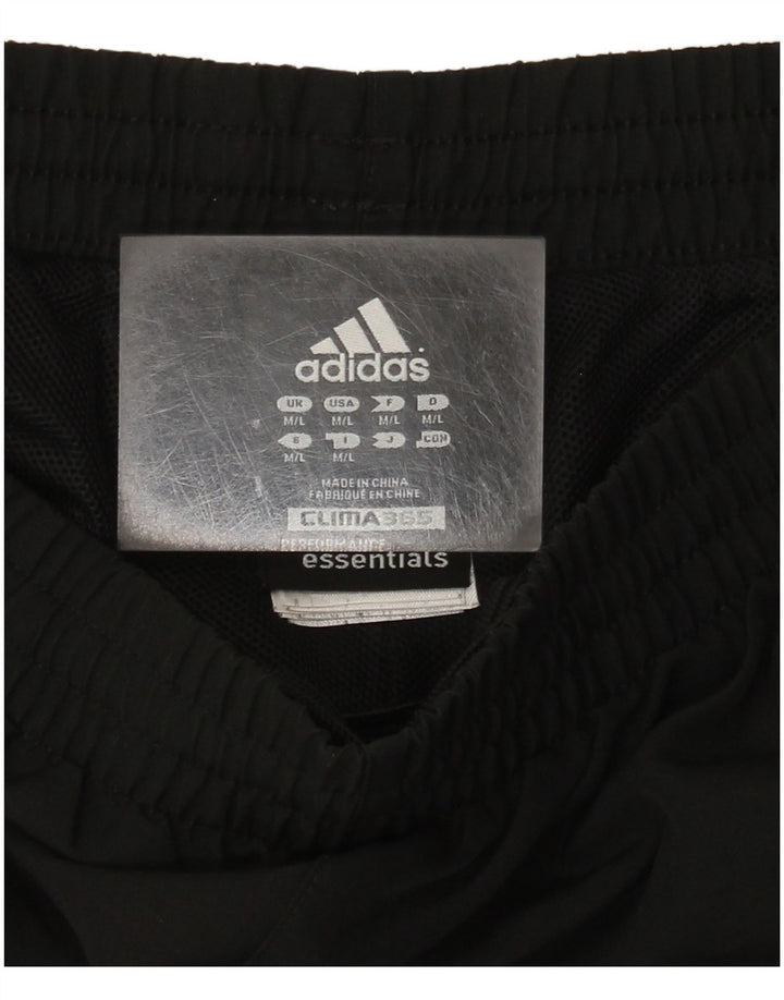 Pantaloni da tuta Adidas Clima 365 da uomo medio poliestere nero