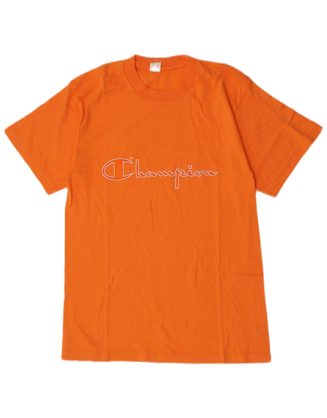 T-shirt grafica da uomo Champion Top in cotone arancione medio