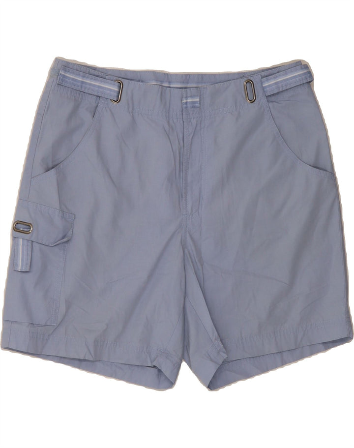 COLUMBIA Womens Cargo Shorts US 10 Large W32  Blue Polyester Vintage Columbia and Second-Hand Columbia from Messina Hembry 