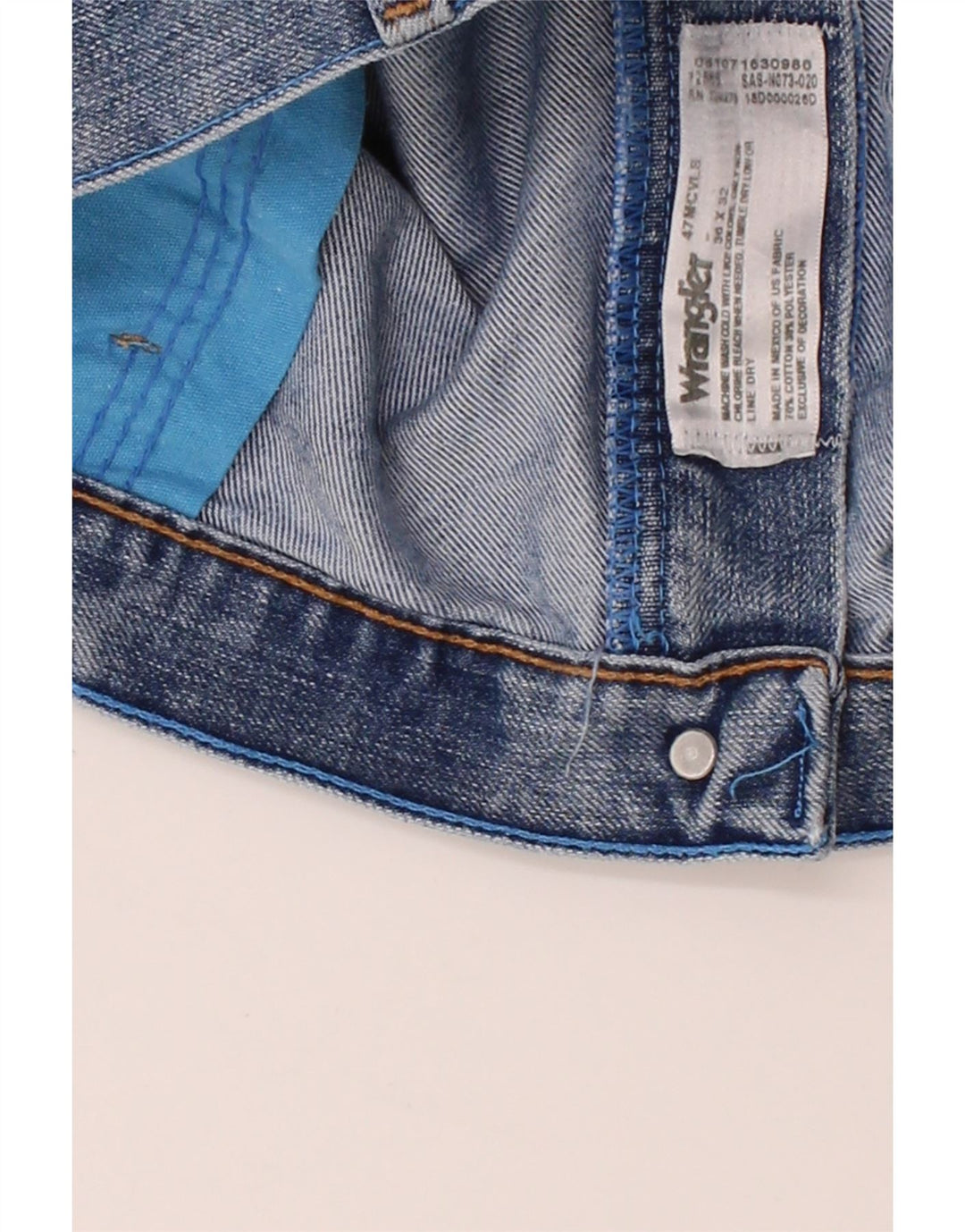 WRANGLER Womens Denim Shorts W36 XL Blue Cotton Vintage Wrangler and Second-Hand Wrangler from Messina Hembry 