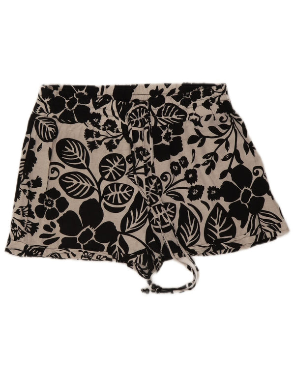 Pantaloni caldi a vita alta da donna Zara grandi W30 viscosa floreale bianca