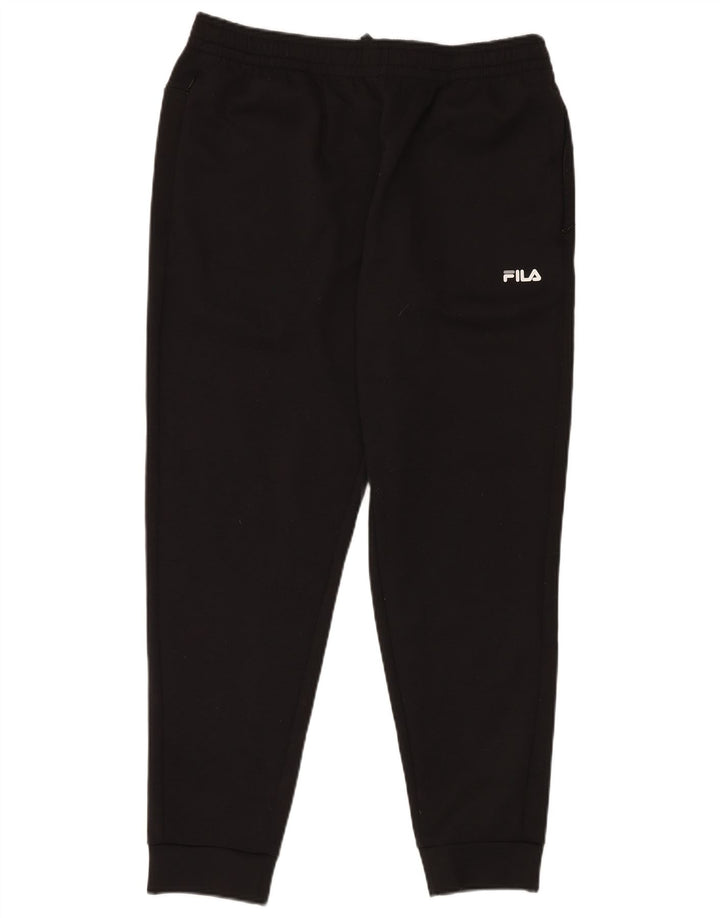 Pantaloni da tuta da uomo FILA Joggers grandi in poliestere nero