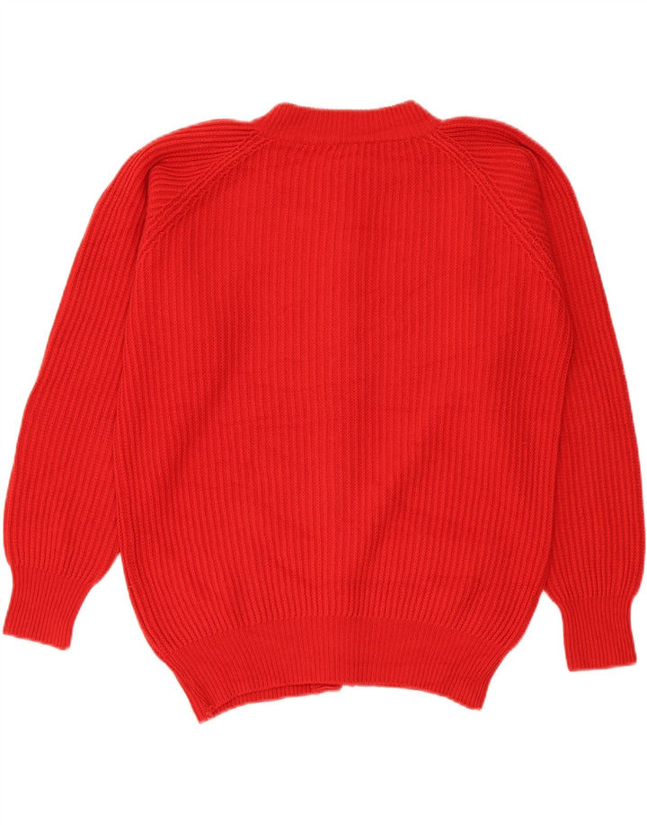 Maglione cardigan da uomo vintage taglia 46 XL rosso