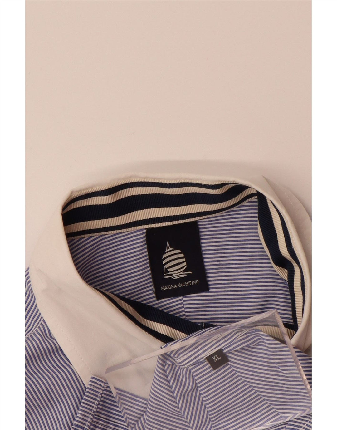 MARINA YACHTING Camicia da donna con maniche a 3/4 Camicetta UK 18 XL Gessato blu