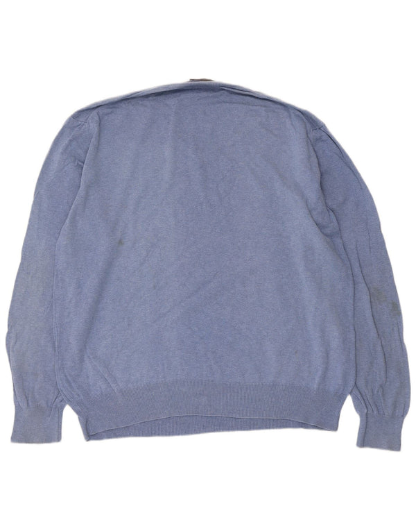 Maglione maglione con scollo a V da uomo Marlboro Classics 2XL Blu