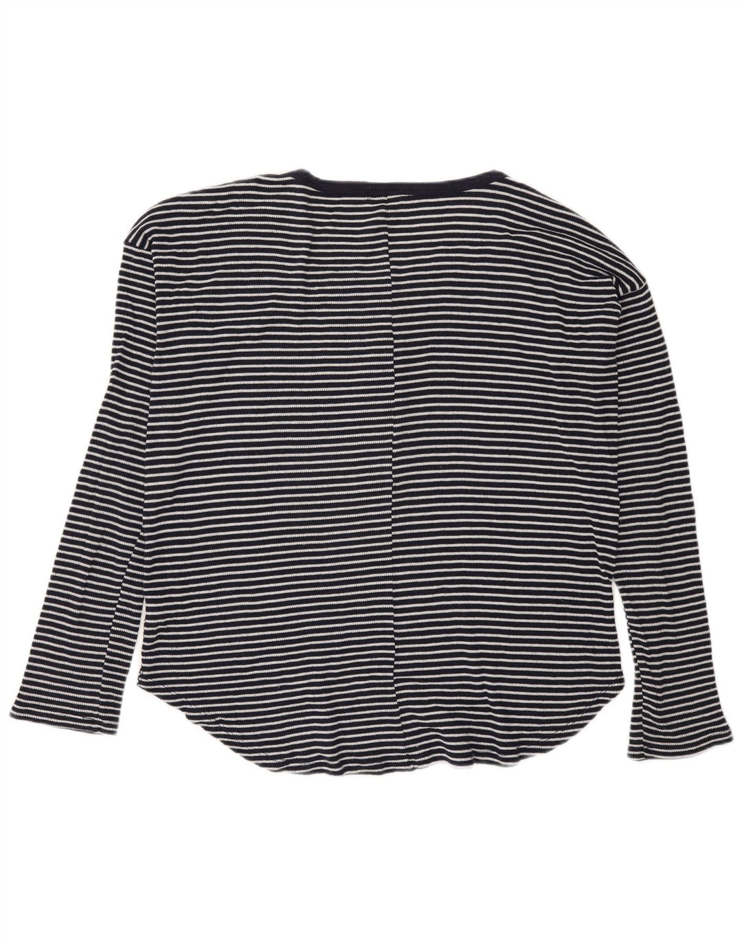 Maglia a maniche lunghe da donna Gas UK 14 Poliestere a righe blu navy medio