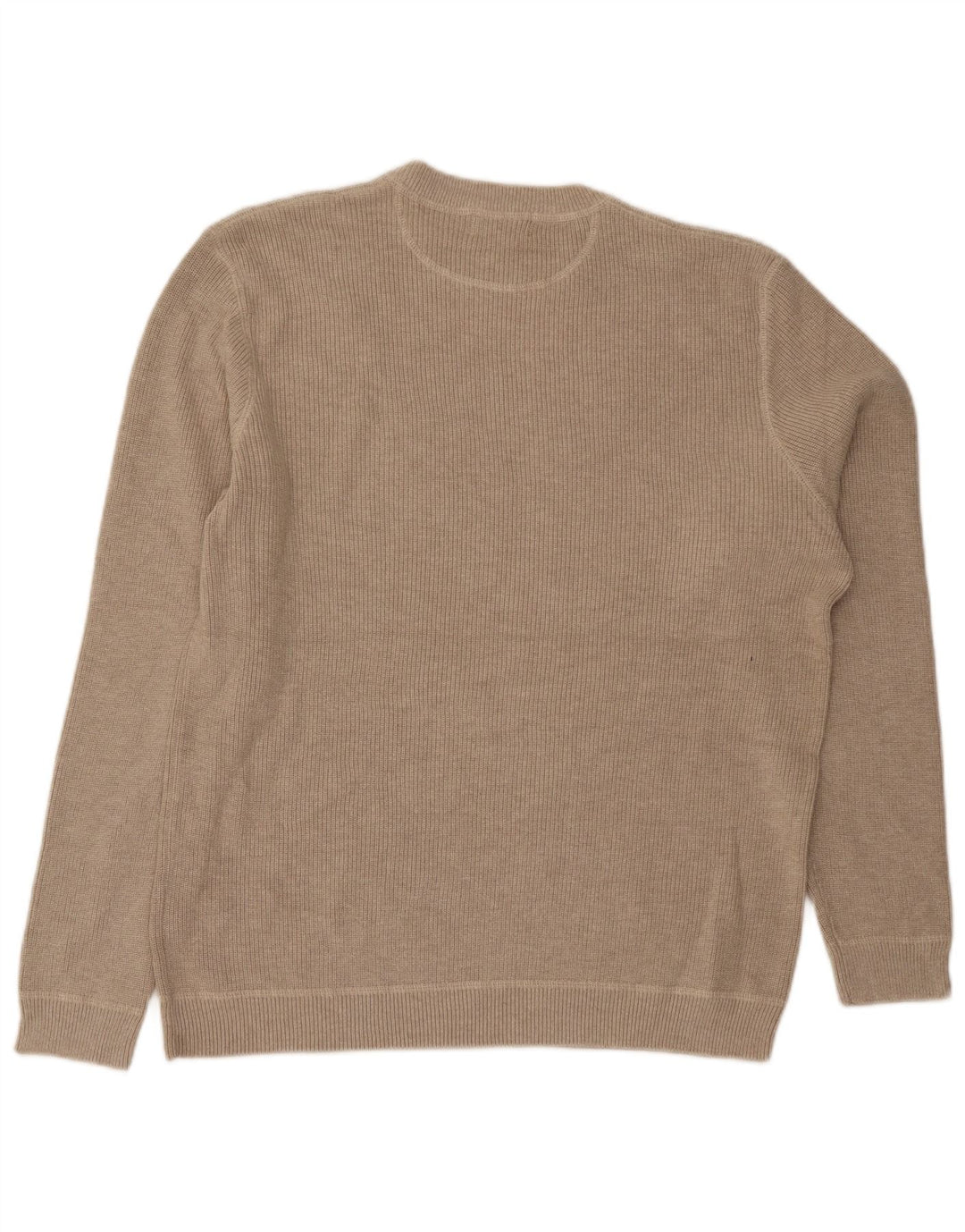 Eddie Bauer Maglione girocollo da uomo in cotone beige grande