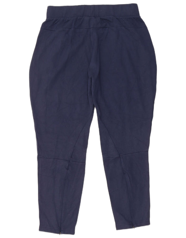 Pantaloni da tuta da donna ADIDAS UK 16 Large blu navy Rayon
