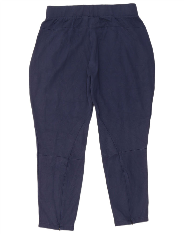 Pantaloni da tuta da donna ADIDAS UK 16 Large blu navy Rayon