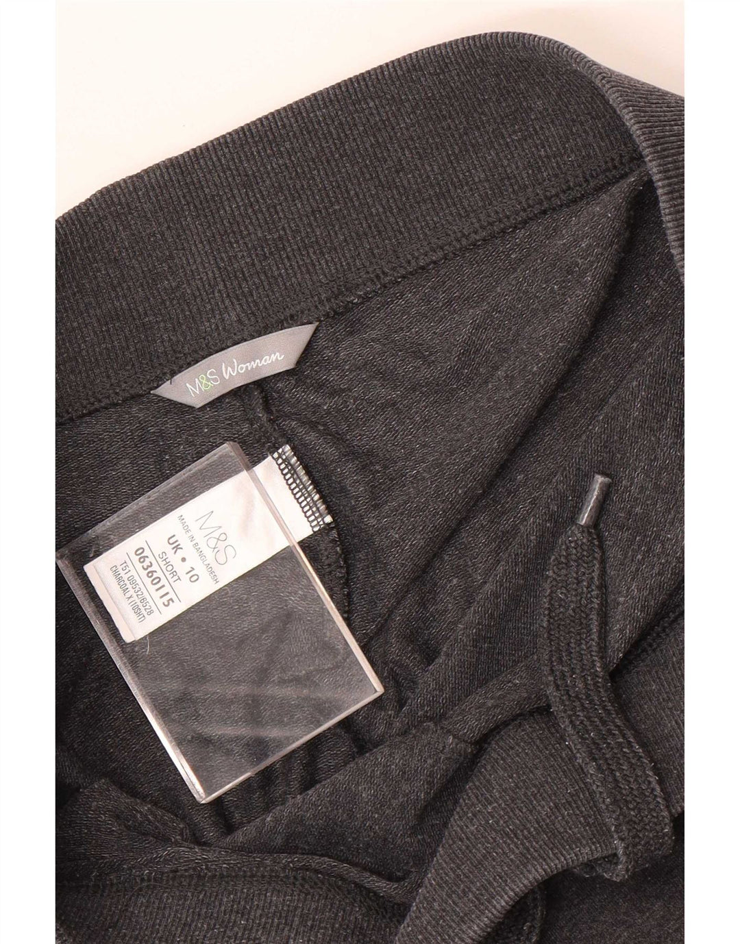 Marks & Spencer Womens Tracksuit Trousers UK 10 Small  Grey Cotton