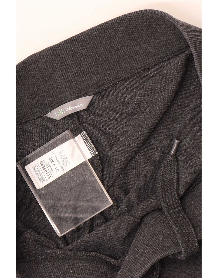 Marks & Spencer Womens Tracksuit Trousers UK 10 Small  Grey Cotton
