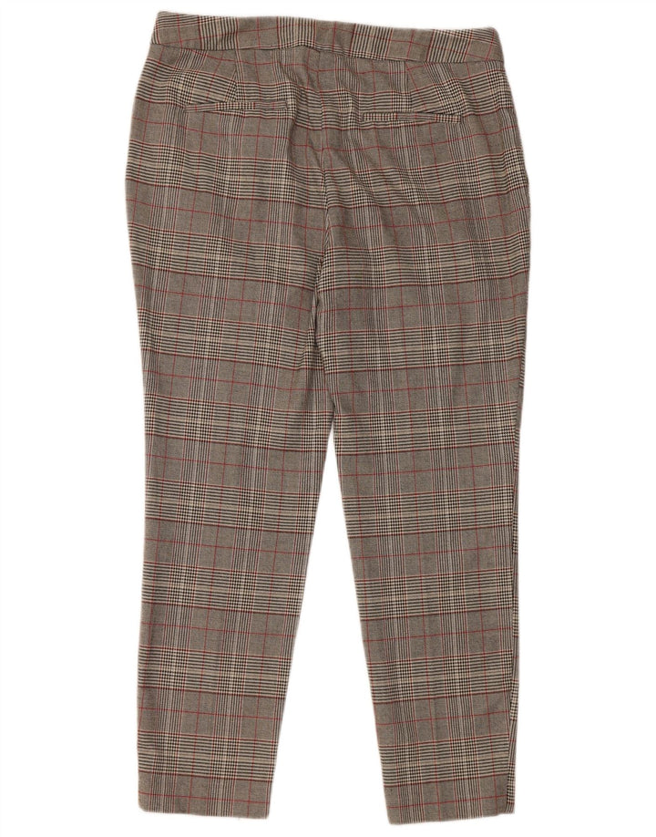 Pantaloni chino slim da donna Zara EU 40 medi W30 L27 grigio pied de poule