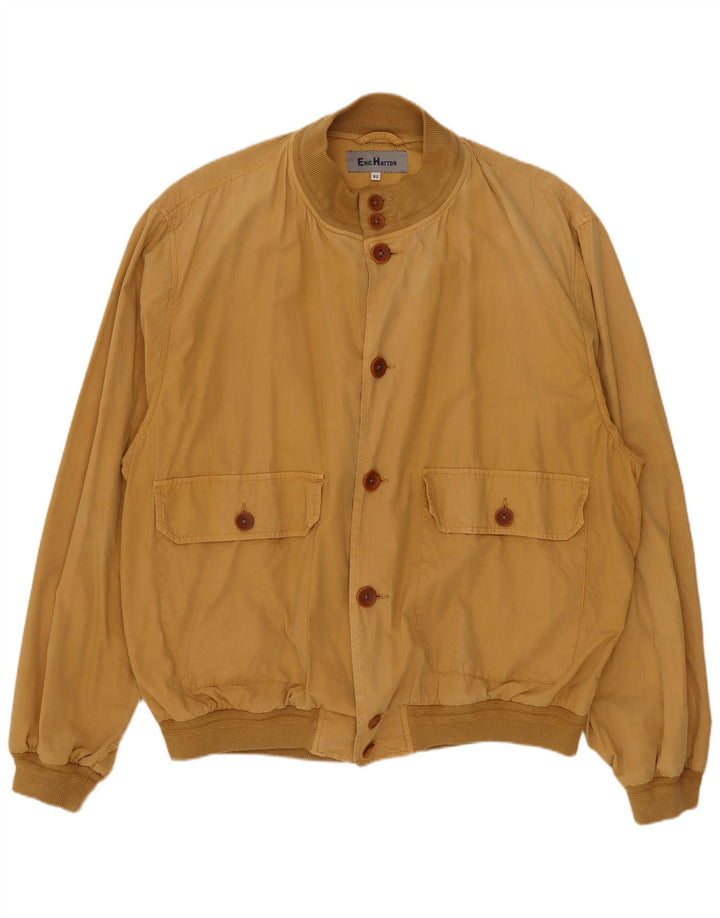 ERIC HATTON Giubbotto Bomber da Uomo IT 52 XL Cotone Marrone