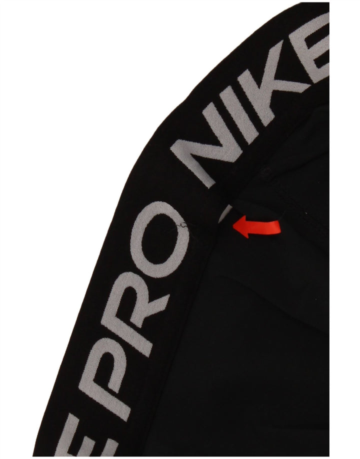 Leggings grafici Nike Dri Fit da donna UK 10 piccoli neri