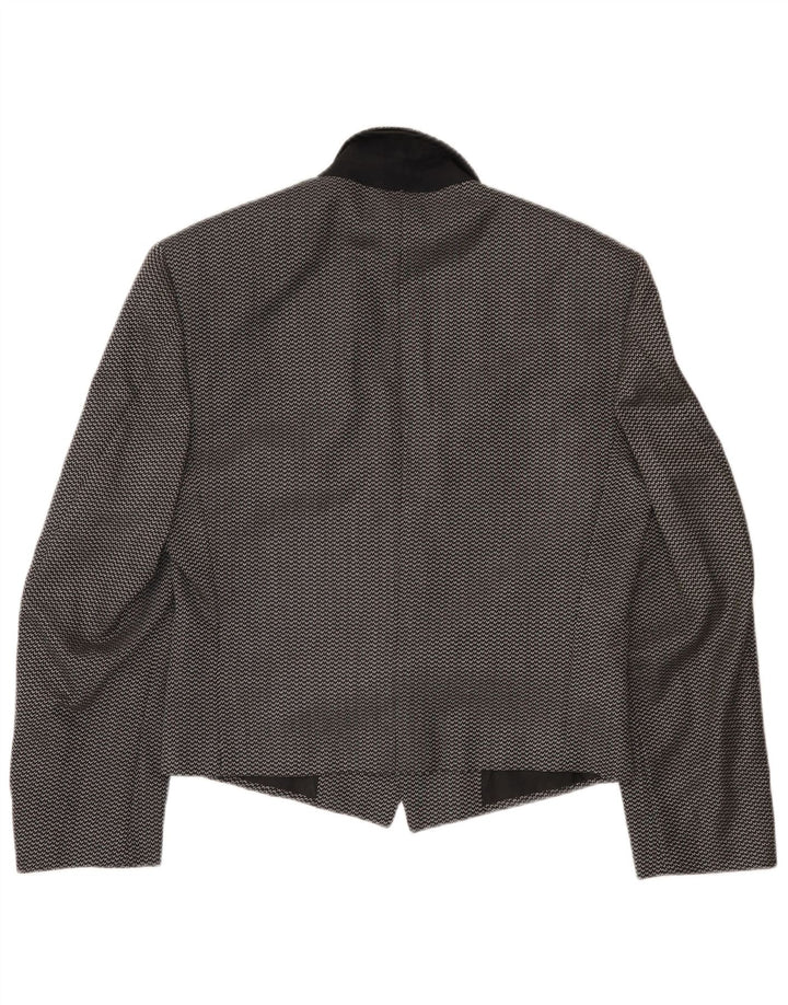 Giacca blazer da uomo a 1 bottone Pal Zileri IT 44 XS lana maculata nera