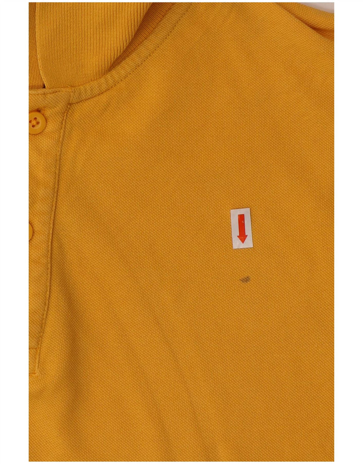 Polo da uomo DACK'S grande in cotone giallo