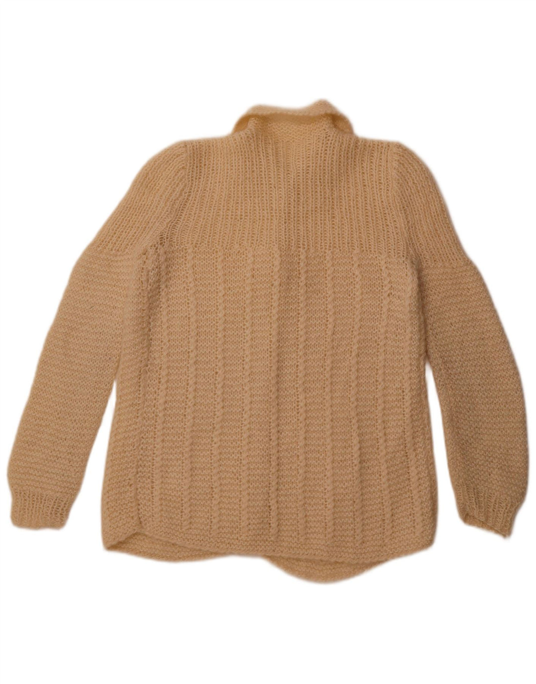 Maglione cardigan da donna vintage UK 14 Beige medio