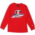 CHAMPION Boys Graphic Top Long Sleeve 7-8 Years Small Red Cotton Vintage Champion and Second-Hand Champion from Messina Hembry 