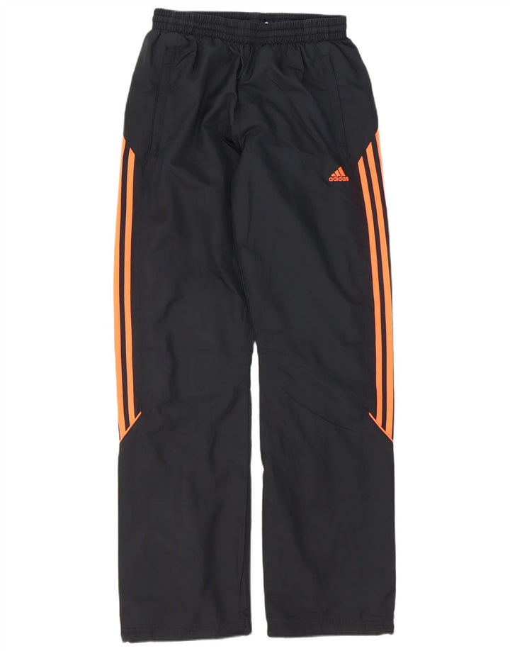 Pantaloni della tuta da ragazzo Adidas 15-16 anni in poliestere nero
