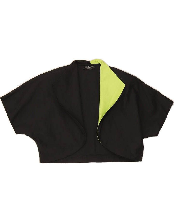 VINTAGE Womens Bolero Jacket IT 44 Medium Black Vintage Vintage and Second-Hand Vintage from Messina Hembry 