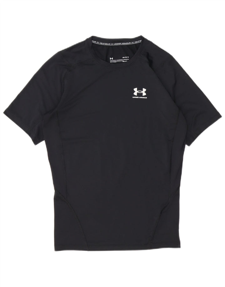 Maglietta Under Armour da uomo Heat Gear Top grande in poliestere nero