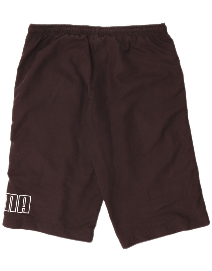 Pantaloncini sportivi da uomo Puma Graphic Bermuda medi neri