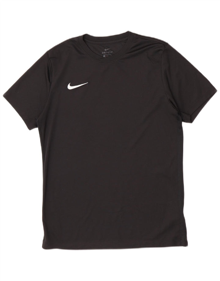 T-shirt Nike Dri Fit da uomo, grande, in poliestere nero