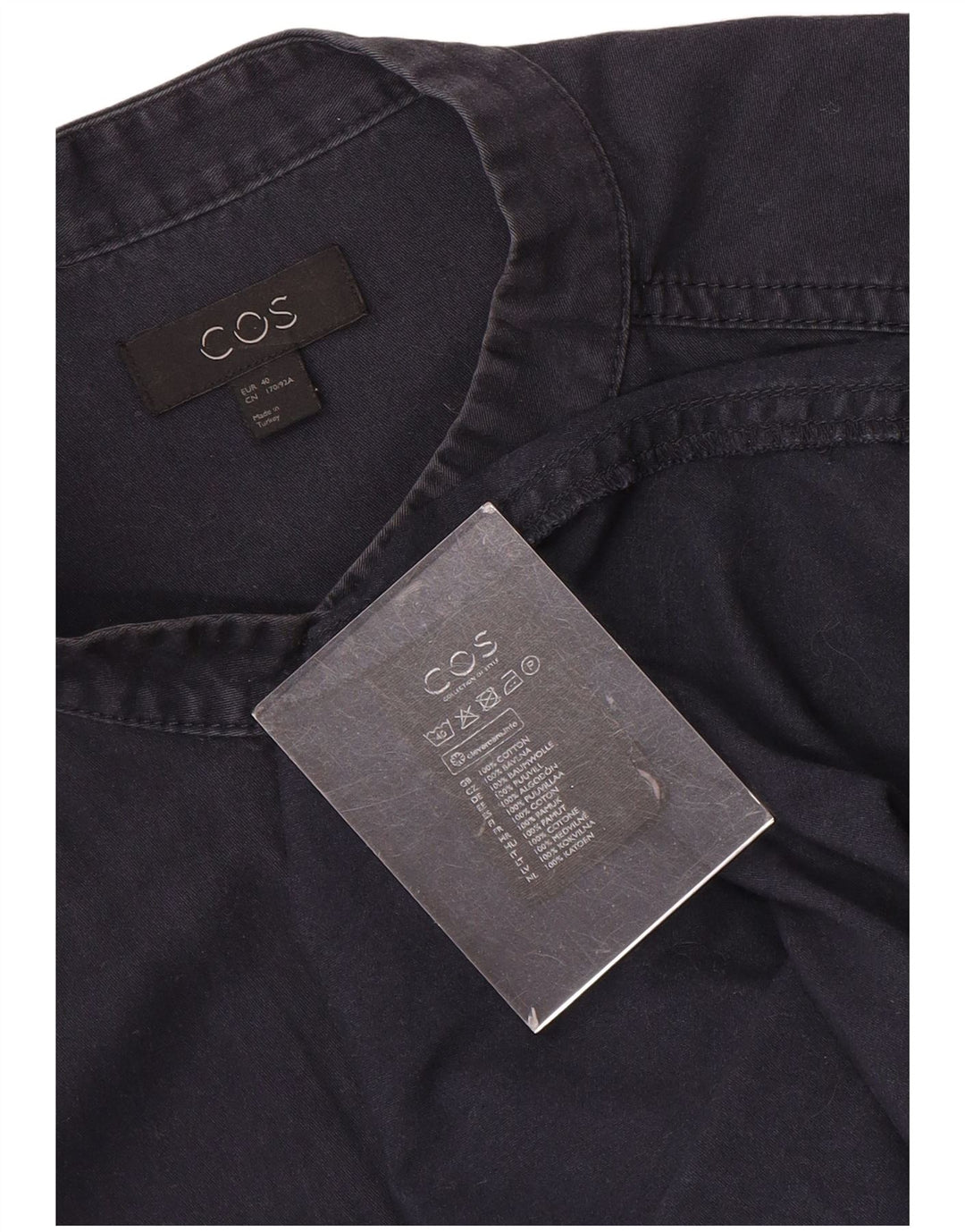 Soprabito da donna Cos EU 40 cotone blu navy medio