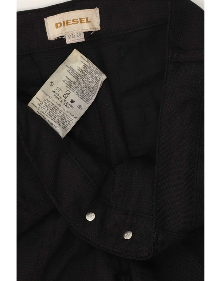Pantaloni cargo slim da donna Diesel W28 L30 poliestere nero