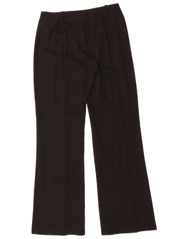 LAURA ASHLEY Womens Bootcut Suit Trousers UK 10 Small W27 L32 Black