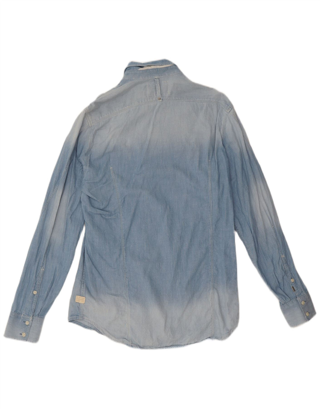 Camicia di jeans da uomo G-Star in cotone blu medio