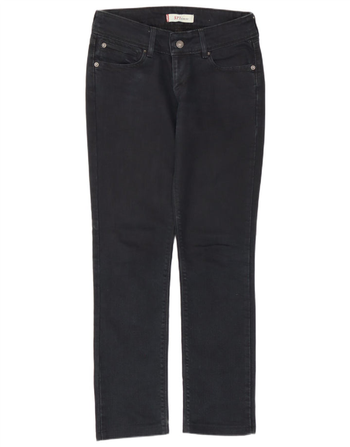 Jeans Levi's 571 Slim da donna W26 L28 Blu Navy